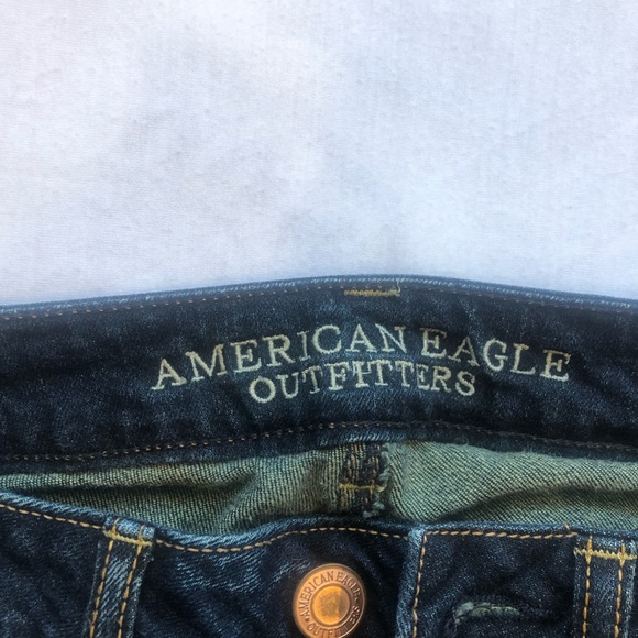 American Eagle Dark Wash Stretch Skinny Jeans - Picture 2 of 9